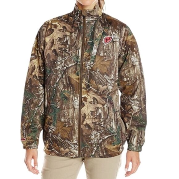 Scent Blocker Womens Knock Out Camo Hunting Zip-Up Real Tree Jacket Large Multi - Picture 4 of 17